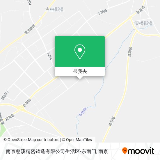 南京慈溪精密铸造有限公司生活区-东南门地图