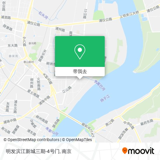 明发滨江新城三期-4号门地图
