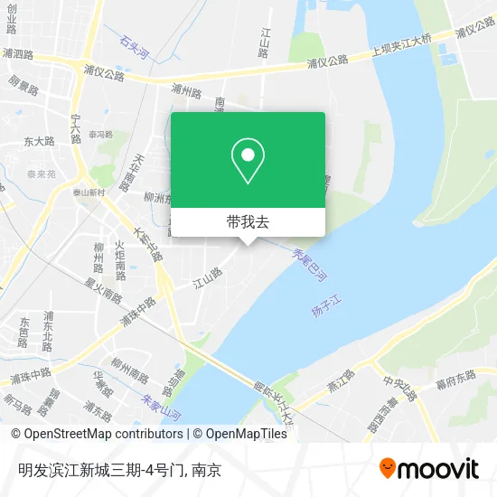 明发滨江新城三期-4号门地图