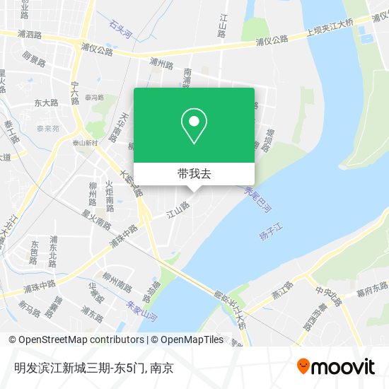 明发滨江新城三期-东5门地图