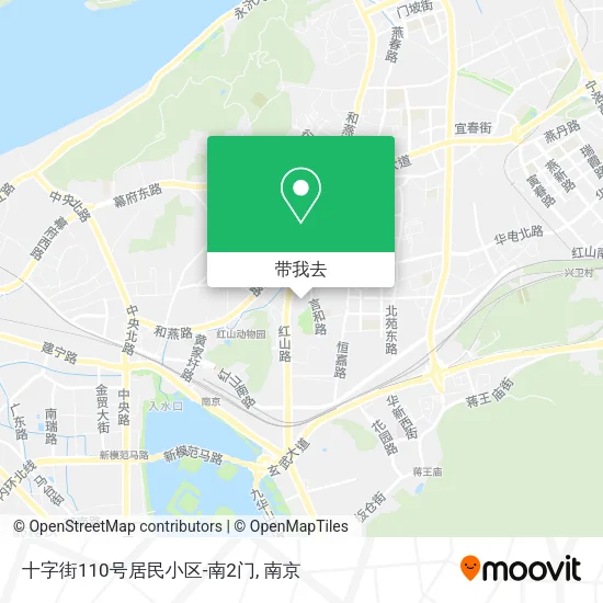 十字街110号居民小区-南2门地图