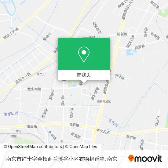 南京市红十字会招商兰溪谷小区衣物捐赠箱地图