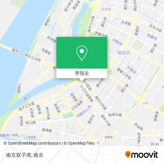 南京双子塔地图