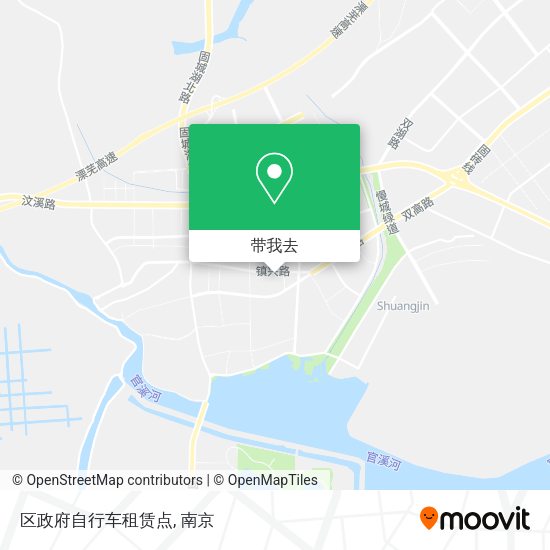 区政府自行车租赁点地图