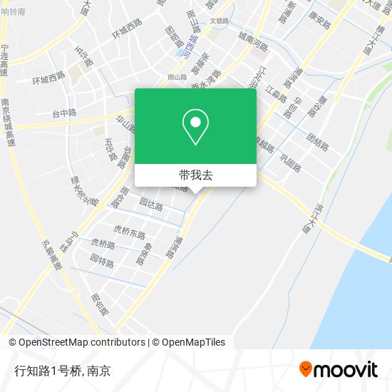 行知路1号桥地图