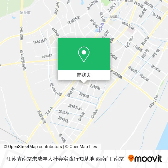 江苏省南京未成年人社会实践行知基地-西南门地图