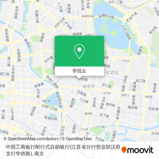 中国工商银行附行式自助银行(江苏省分行营业部汉府支行华侨路)地图