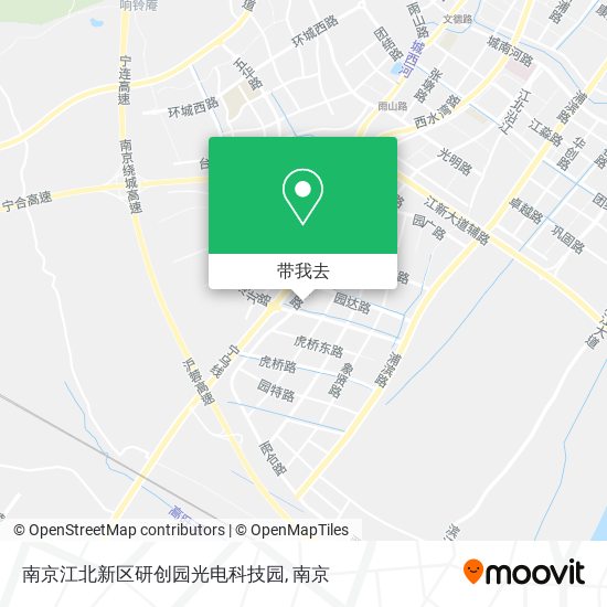 南京江北新区研创园光电科技园地图