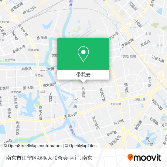 南京市江宁区残疾人联合会-南门地图