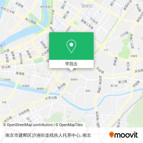 南京市建邺区沙洲街道残疾人托养中心地图