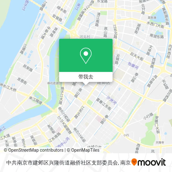 中共南京市建邺区兴隆街道融侨社区支部委员会地图