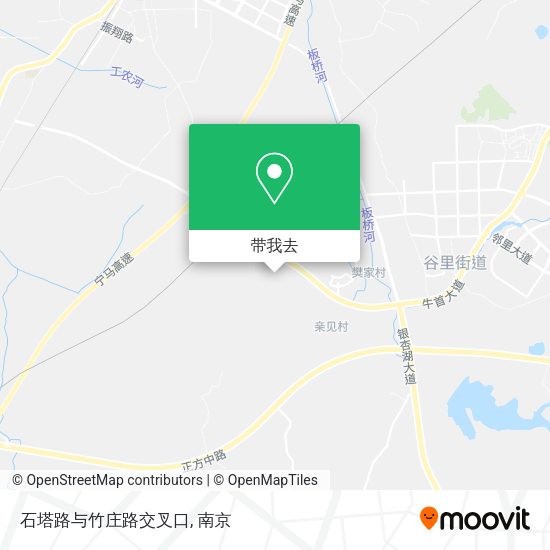 石塔路与竹庄路交叉口地图