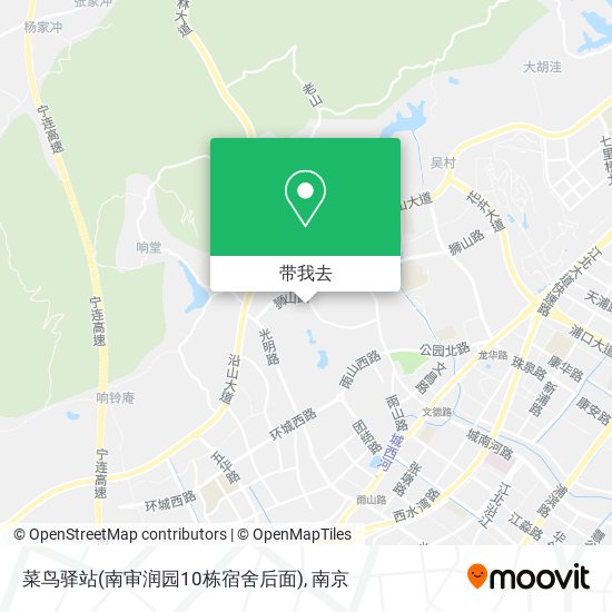 菜鸟驿站(南审润园10栋宿舍后面)地图