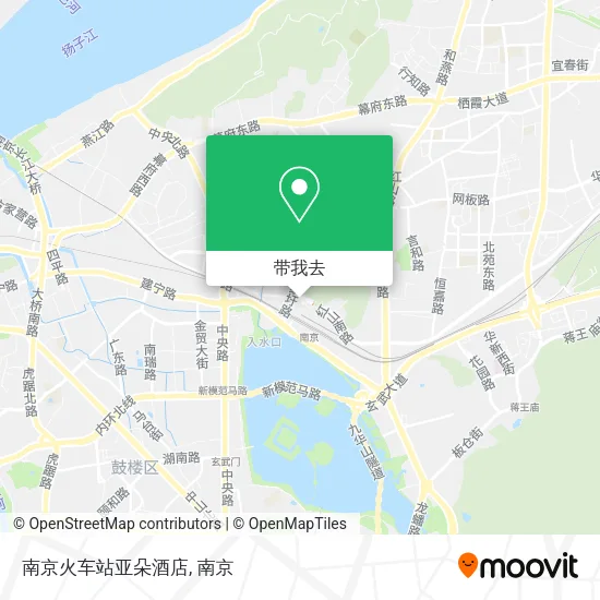 南京火车站亚朵酒店地图