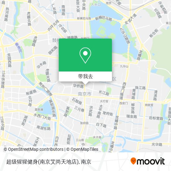 超级猩猩健身(南京艾尚天地店)地图