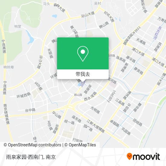 雨泉家园-西南门地图