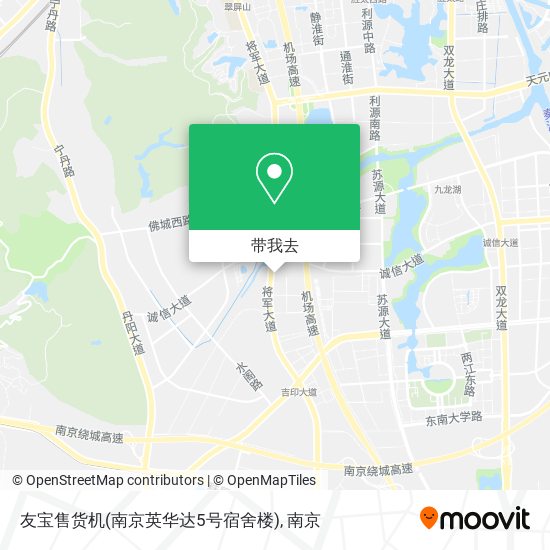友宝售货机(南京英华达5号宿舍楼)地图