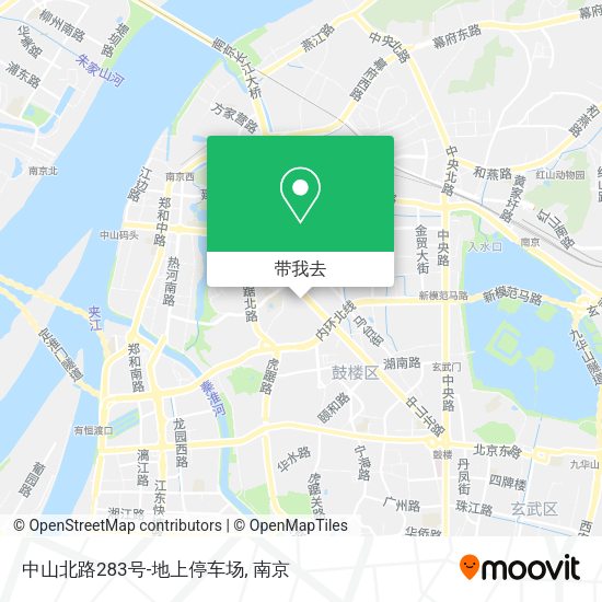 中山北路283号-地上停车场地图