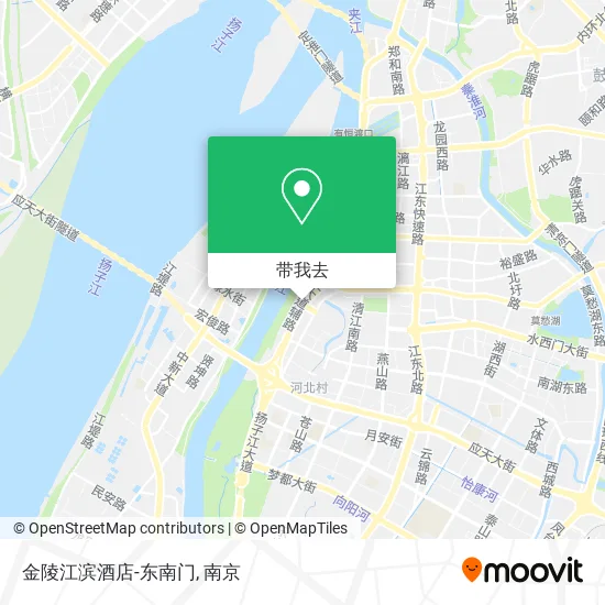 金陵江滨酒店-东南门地图
