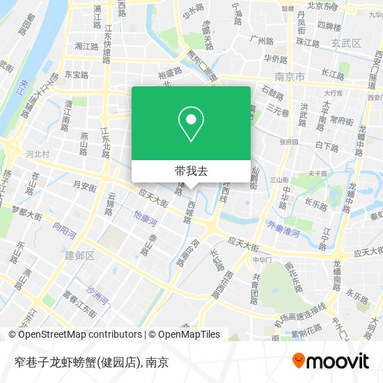 窄巷子龙虾螃蟹(健园店)地图