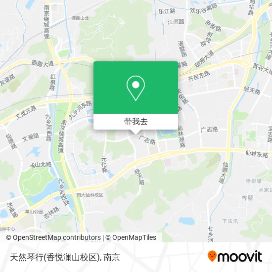 天然琴行(香悦澜山校区)地图