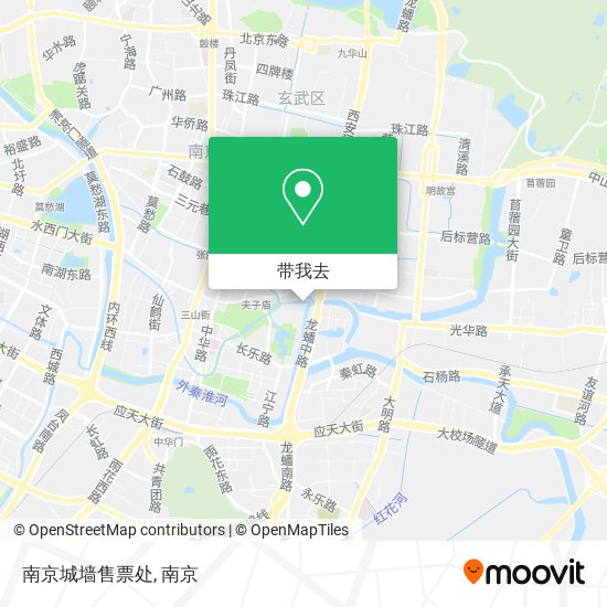 南京城墙售票处地图