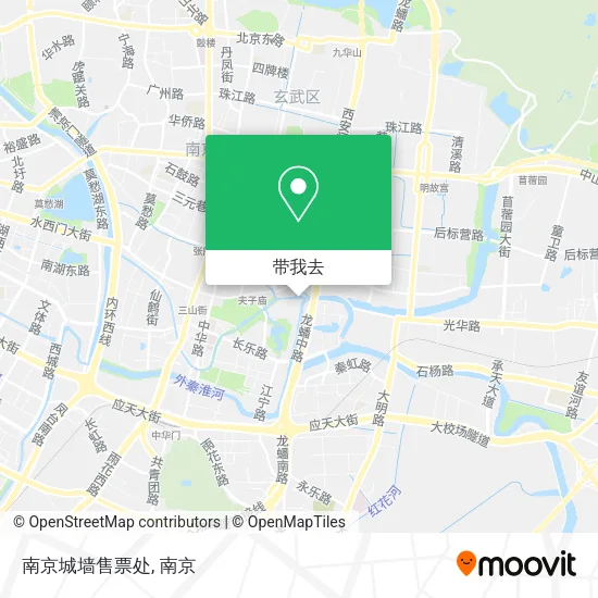 南京城墙售票处地图