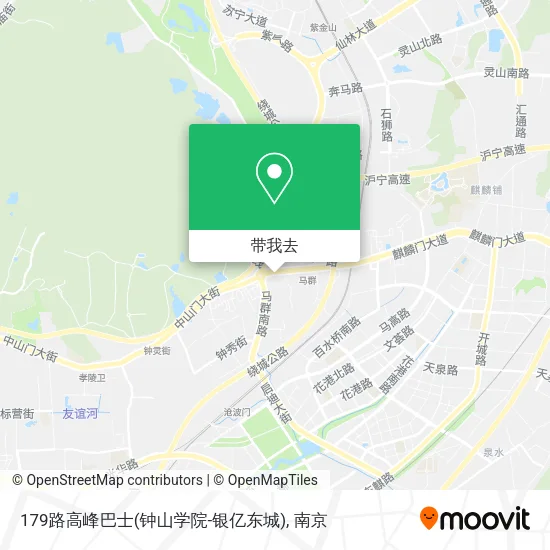 179路高峰巴士(钟山学院-银亿东城)地图