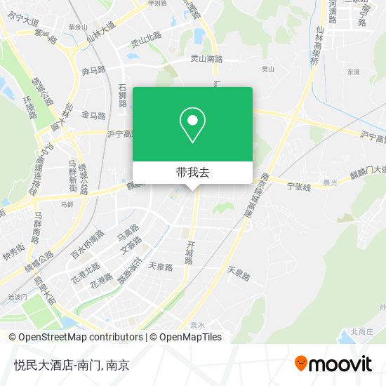 悦民大酒店-南门地图
