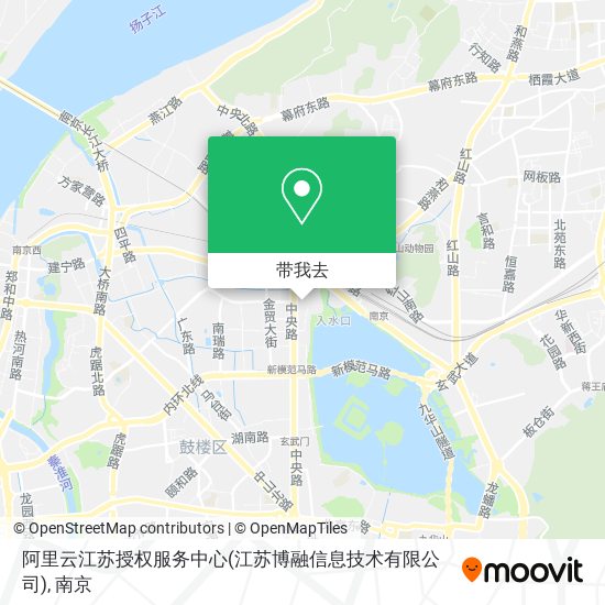 阿里云江苏授权服务中心(江苏博融信息技术有限公司)地图