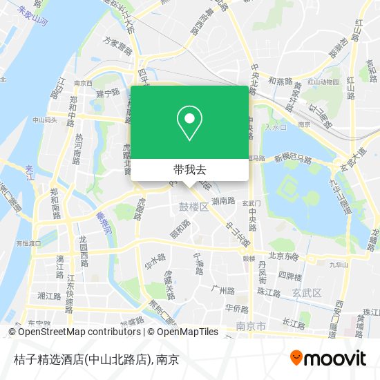 桔子精选酒店(中山北路店)地图