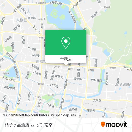 桔子水晶酒店-西北门地图