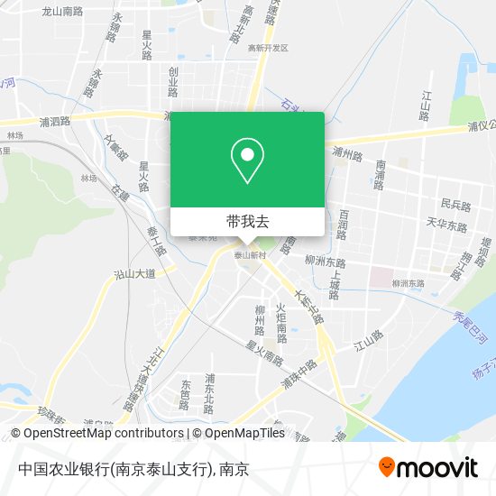中国农业银行(南京泰山支行)地图