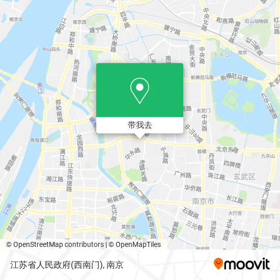 江苏省人民政府(西南门)地图
