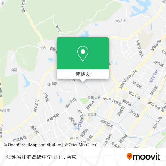 江苏省江浦高级中学-正门地图