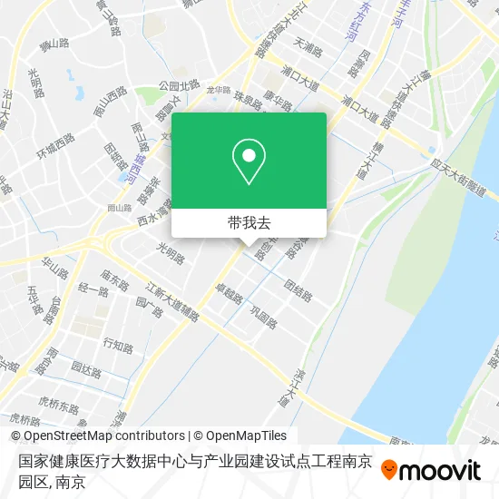 国家健康医疗大数据中心与产业园建设试点工程南京园区地图