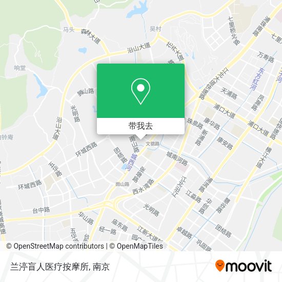 兰渟盲人医疗按摩所地图