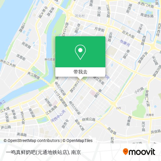 一鸣真鲜奶吧(元通地铁站店)地图