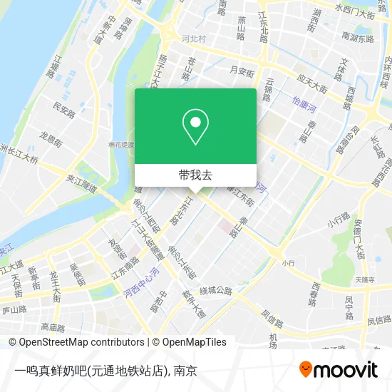 一鸣真鲜奶吧(元通地铁站店)地图
