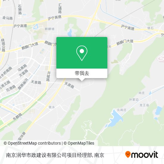 南京润华市政建设有限公司项目经理部地图