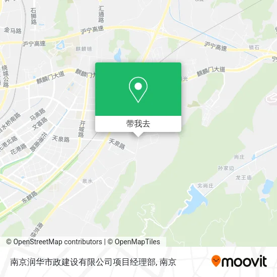 南京润华市政建设有限公司项目经理部地图