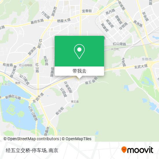 经五立交桥-停车场地图