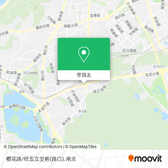 樱花路/经五立交桥(路口)地图