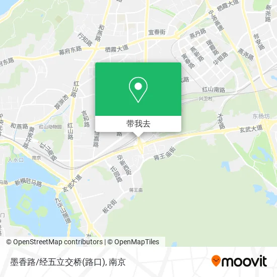墨香路/经五立交桥(路口)地图