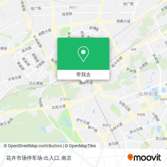 花卉市场停车场-出入口地图