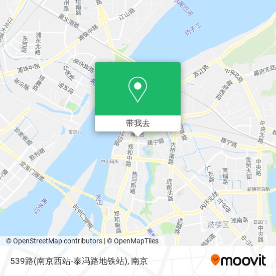 539路(南京西站-泰冯路地铁站)地图