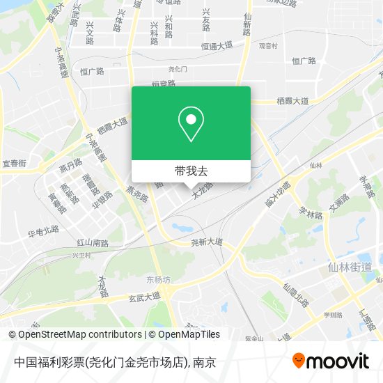 中国福利彩票(尧化门金尧市场店)地图