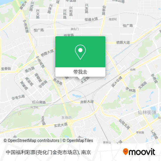 中国福利彩票(尧化门金尧市场店)地图