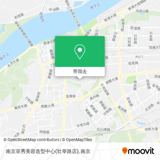 南京菲秀美容造型中心(壮举路店)地图