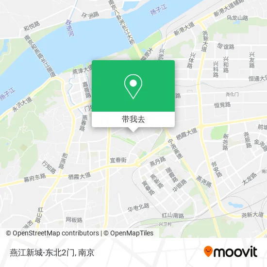 燕江新城-东北2门地图